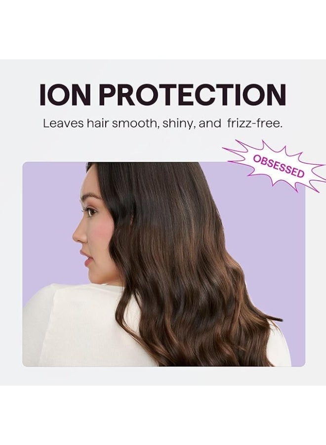 Wavytalk Hair Dryer, Blown Away Ionic Hair Dryer for Curly Hair with Diffuser, 1875W Fast Drying Blow Dryer with Ceramic Technology, 3 Attachments for All Hair Types, Light and Quiet Blower, Rose Gold - Image 2